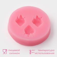 Молд силикон "Клубника" 5,5*5,5*1,2см арт.1166849