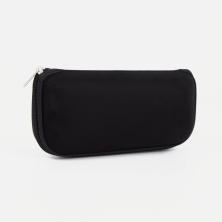 Футляр для очков на молнии 16,5*4*7,5см арт.9143524 черный текстиль