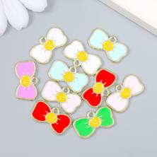 Подвеска "Бантик" эмаль 19*11мм арт.9371423 ассорти