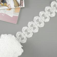 Кружево гипюр  55мм арт.TBY.0041B белый