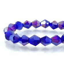 Бусины граненые на леске "Биконус" 8*8мм 30см арт.TBY-K-1 (40шт)