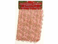 Ткань для декора интерьера "Снежинка" 30*40см арт.499854 (2шт)