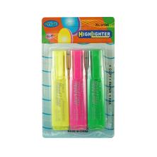 Маркер-текстовыделитель 5мм арт.SF-3425 ассорти (3шт)