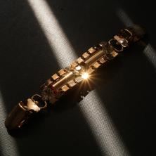 Застежка-зажим для кардиганов 11см арт.S-41 золото