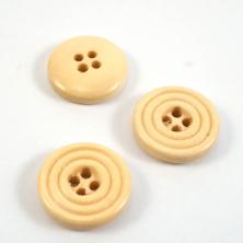 Пуговица дерево арт.DRN-0065 15мм 24L 277-бежевый