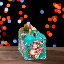 Коробка складная 15*23*10см "Новогодние открытки" арт.7980835