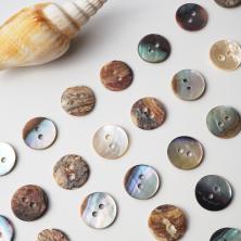 Пуговица из ракушки 12,5мм 20L арт.104880 натуральный перламутр
