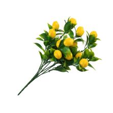 Ветка "Лимон" 35см арт.ФУ-11643 желтый (7веток)