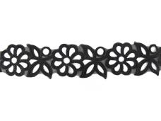Кружево гипюр  98мм со стразами арт.MLS-952 черный