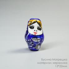 Бусины керамика "Матрешка" 13*22мм ИВ-984 синий