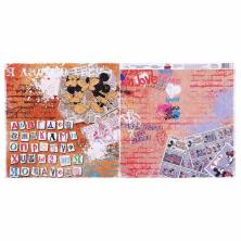 Бумага двусторонняя 29,5*29,5см "Микки и Минни. Алфавит" 160гр/м арт.1127296