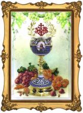 Краса и творчество арт.10212 "Пасхальная чаша - 1" Набор для вышивания бисером 20*30см