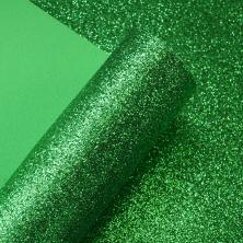 Фоамиран глиттерный 2мм 20*30см арт.ФУ-10551 зеленый №016А