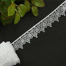 Кружево гипюр  40мм арт.TBY.2508 белый