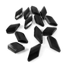 Бусины акрил граненые 22*12*6мм арт.A-05530 черный 50гр