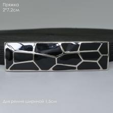 Пряжка металл 20*72/15мм арт.22264 никель/черный