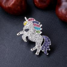 Брошь со стразами 