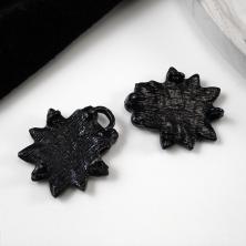 Застежка 60*27мм со стразами арт.M-8636 черный