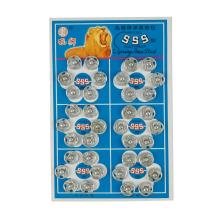 Кнопки пришивные металл 10мм арт.52404 никель (36шт)