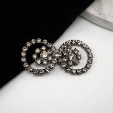 Застежка 50*25мм со стразами арт.JRTB-1026