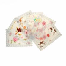 Салфетка полупрозрачная с кружевом 45*30см ПВХ арт.1045428