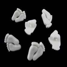 Пуговица "Пяточки" 18мм арт.AY 9400