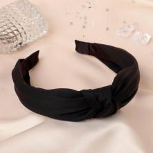 Ободок пластик/текстиль 30мм "Кокетка" арт.5144527 черный