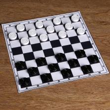 Игра настольная "Шашки" с полем 30*30см арт.4871967