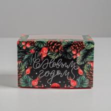 Коробка для капкейка "С Новым годом!" 16*10*10см арт.5117691