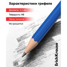 Карандаш простой "Erich Krause Classic" чернографитный НВ арт.9314486