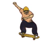 Термоаппликация "Скейтбордист" 85*45мм арт.4010/6