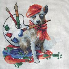 Набор для вышивания мулине Panna 30*30см арт.Д-0297 "Художник"