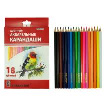 Карандаши цветные 18цв акварельные арт.KS-504-18