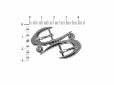 Пряжка металл 38*32/10мм арт.9010 никель