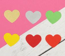 Набор для декора "Сердца" 25мм арт.2513674 микс (100шт)