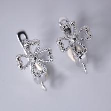 Загот.д/серег англ.заст. "Цветочек" 17мм нерж. сталь ИВ-971 никель