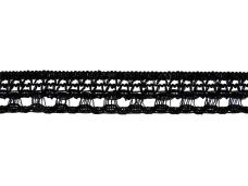 Тесьма лен 25мм арт.A-125 черный