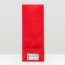 Пакет крафт 10*26*7см 80г/м арт.7184311 красный