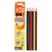 Карандаши цветные 6цв. пластиковые "Calligrata" арт.5303320