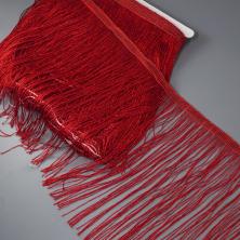 Бахрома с люрексом 20см арт.7633 красный-030