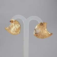 Серьги "Волна" 26*28мм арт.ИВ-451 золото