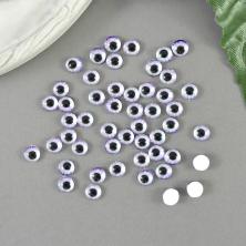 Глаза круглые стеклянные  6мм арт.ФУ-10363