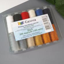Набор ниток Micron п/э арт.20-S/2 183м ассорти