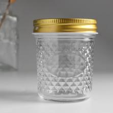 Банка для свечей с крышкой 200мл стекло арт.9759035