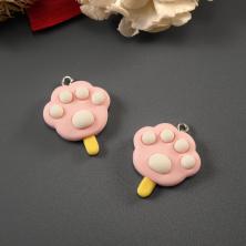 Подвеска акрил "Розовое ассорти" 20*30мм арт.ИВ-356 розовый