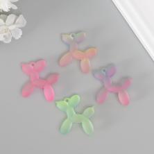 Подвеска акрил "Собачка" 11*45*47мм арт.10249783 ассорти матовый