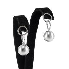 Серьги "Шар" 3см арт.ФУ-11193 серебро