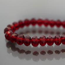 Бусины граненые на леске "Рондель" 6*4,5мм 42см арт.SF-659 (98бусин)