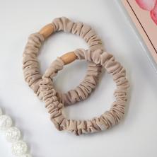 Резинка для волос 5см арт.ФУ-11936 бежевый (2шт)