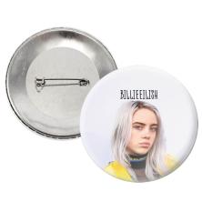 Значок металл "Billie Eilish" №14 d-56мм